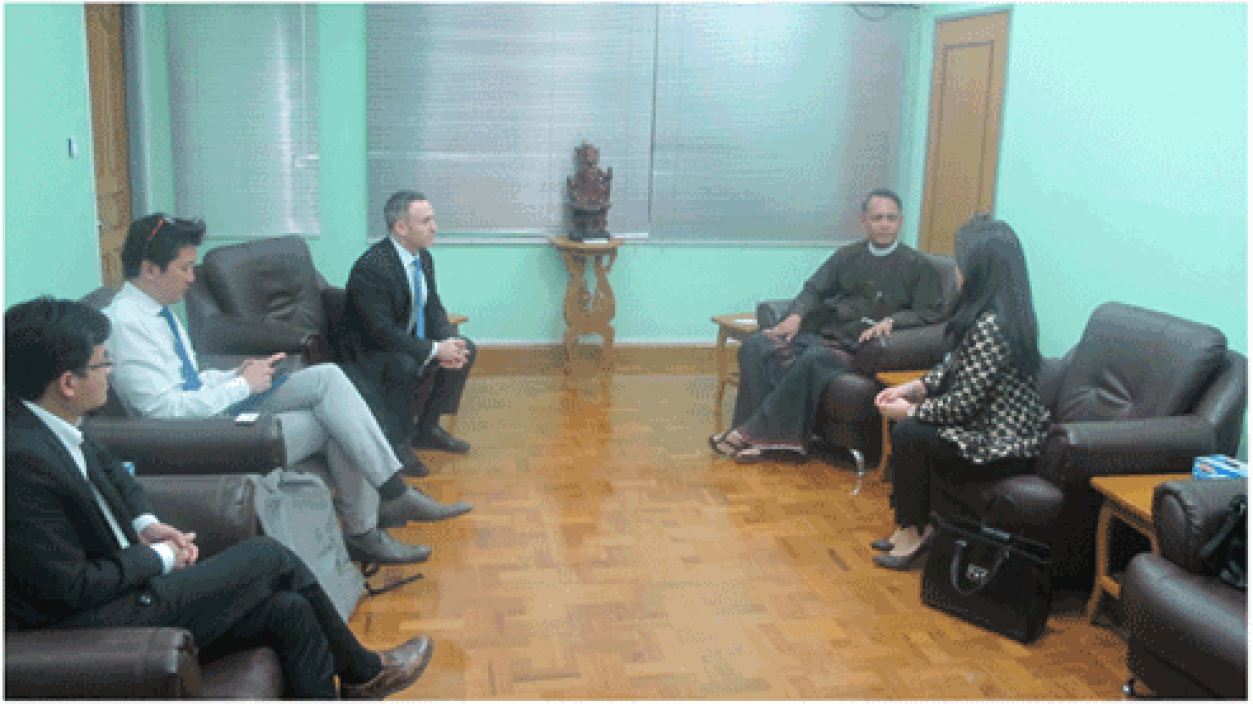 Discussion with Myanmar Fiber Optic Communication Network Co., Ltd
